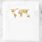 Sticker Ovale Gold Foil (Sac)