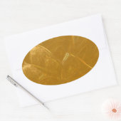 STICKER OVALE GOLDEN LOTUS2 (Enveloppe)