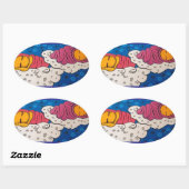 Sticker Ovale Golden Slumbers (Feuille)