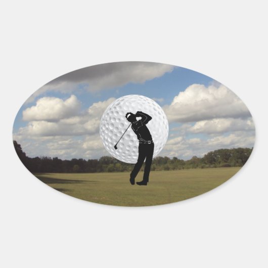 Sticker Ovale Golf (Devant)