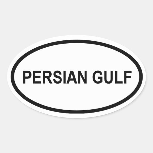 STICKER OVALE GOLFE PERSIEN (Devant)