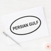 STICKER OVALE GOLFE PERSIEN (Enveloppe)