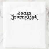 Sticker Ovale Gonzo Journaliste (Sac)