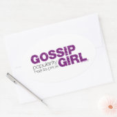 Sticker Ovale Gossip Girl - La Popularité A Son Prix (Enveloppe)