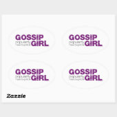Sticker Ovale Gossip Girl - La Popularité A Son Prix (Feuille)
