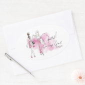 Sticker Ovale Gossip Girl - Spotted! (Enveloppe)