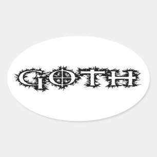 Sticker Ovale Goth