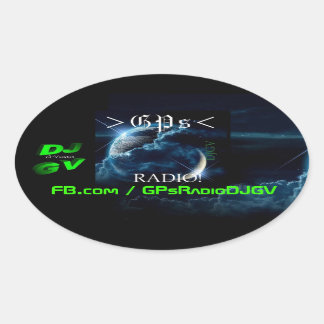 Sticker Ovale GP Radio ! Décalage de voiture