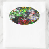 Sticker Ovale Graffiti Brick Wall (Sac)