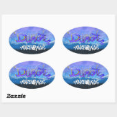 Sticker Ovale Graffiti DC (Feuille)