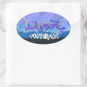 Sticker Ovale Graffiti DC (Sac)