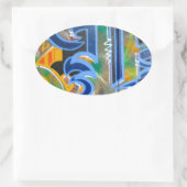 Sticker Ovale Graffiti Wall Art (Sac)