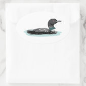 Sticker Ovale Grand lon du Nord (Sac)