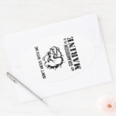 Sticker Ovale Grand-père marin/grand-mère (Enveloppe)