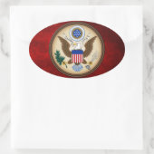STICKER OVALE GRAND SCEAU DES ÉTATS-UNIS (Sac)