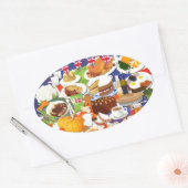 Sticker Ovale Grande cuisine britannique (Enveloppe)