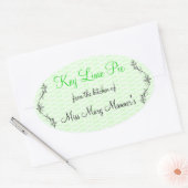 Sticker Ovale Grandes chaux maison (Enveloppe)