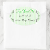 Sticker Ovale Grandes chaux maison (Sac)