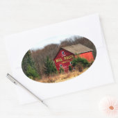 Sticker Ovale Grange de poche (Enveloppe)