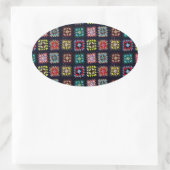 Sticker Ovale Granny carrés (Sac)