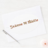 Sticker Ovale Granuaile (Enveloppe)