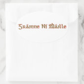 Sticker Ovale Granuaile (Sac)