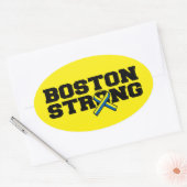 Sticker Ovale Graphique à ruban BOSTON STRONG (Enveloppe)