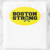 Sticker Ovale Graphique à ruban BOSTON STRONG (Sac)