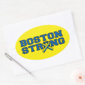 Sticker Ovale Graphique à ruban BOSTON STRONG (Enveloppe)