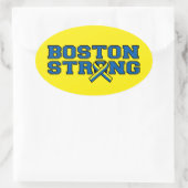Sticker Ovale Graphique à ruban BOSTON STRONG (Sac)