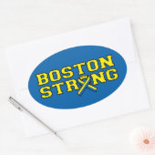 Sticker Ovale Graphique à ruban BOSTON STRONG (Enveloppe)
