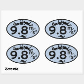 Sticker Ovale Gravité Sky Dive (Feuille)