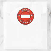 Sticker Ovale Graz Autriche (Sac)