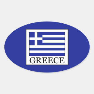 Sticker Ovale Grèce