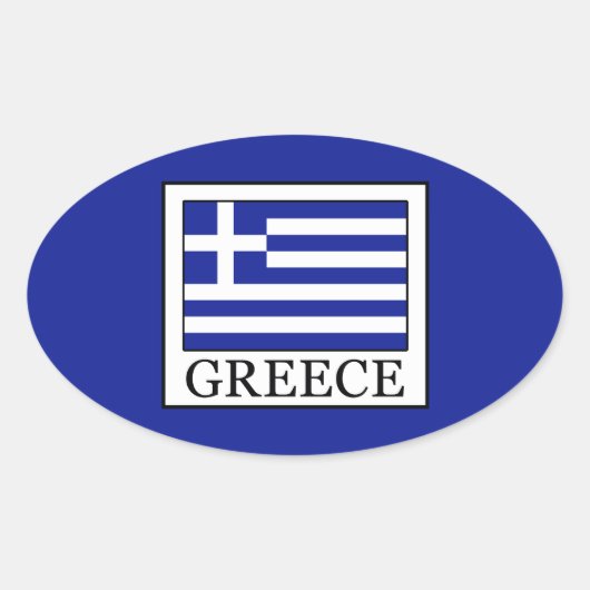 Sticker Ovale Grèce (Devant)