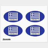 Sticker Ovale Grèce (Feuille)
