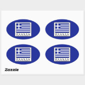 Sticker Ovale Grèce (Feuille)