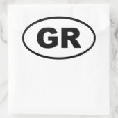 Sticker Ovale Grèce - GR - Europe (Sac)