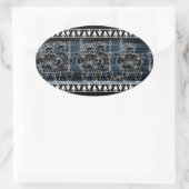 Sticker Ovale Greek Black Figure (Sac)