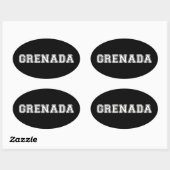 Sticker Ovale Grenade (Feuille)