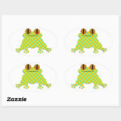 Sticker Ovale Grenouille mûre (Feuille)