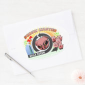 Sticker Ovale Grille (Enveloppe)