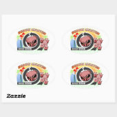 Sticker Ovale Grille (Feuille)