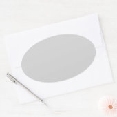 Sticker Ovale gris clair (Enveloppe)
