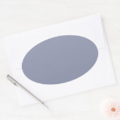 Sticker ovale gris cool (Enveloppe)