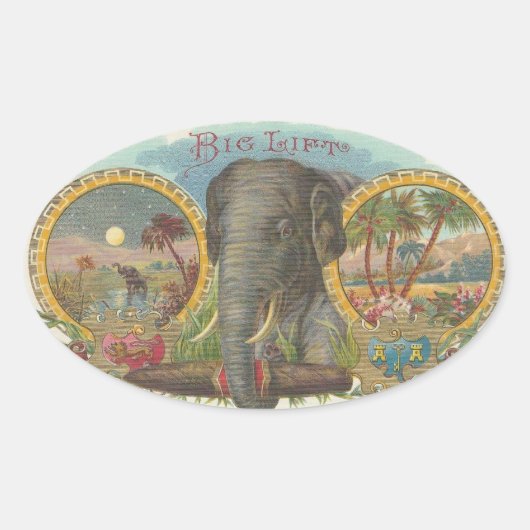 Sticker Ovale Gros ascenseur (Devant)