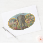 Sticker Ovale Gros ascenseur (Enveloppe)