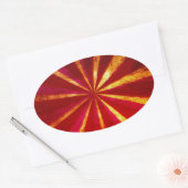 Sticker Ovale Grunge starburst (Enveloppe)