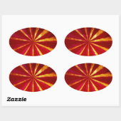 Sticker Ovale Grunge starburst (Feuille)