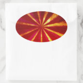 Sticker Ovale Grunge starburst (Sac)